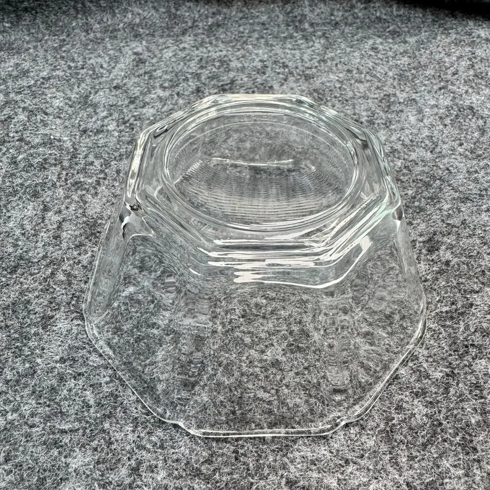 Hoya Contemporary Collection Ocean Glassware Octagon Dessert Berry Bowls MCM VTG